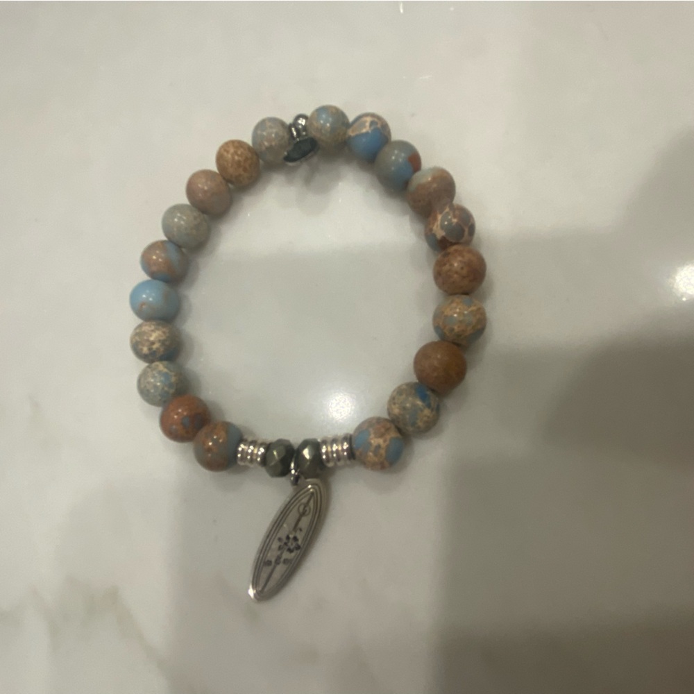 Tiffany Jazelle Bracelet with Silver Surfboard Pendant